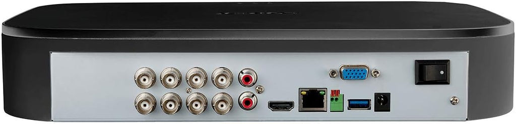 4K Analog Wired Security Camera System with 1TB 8 Channel DVR J621