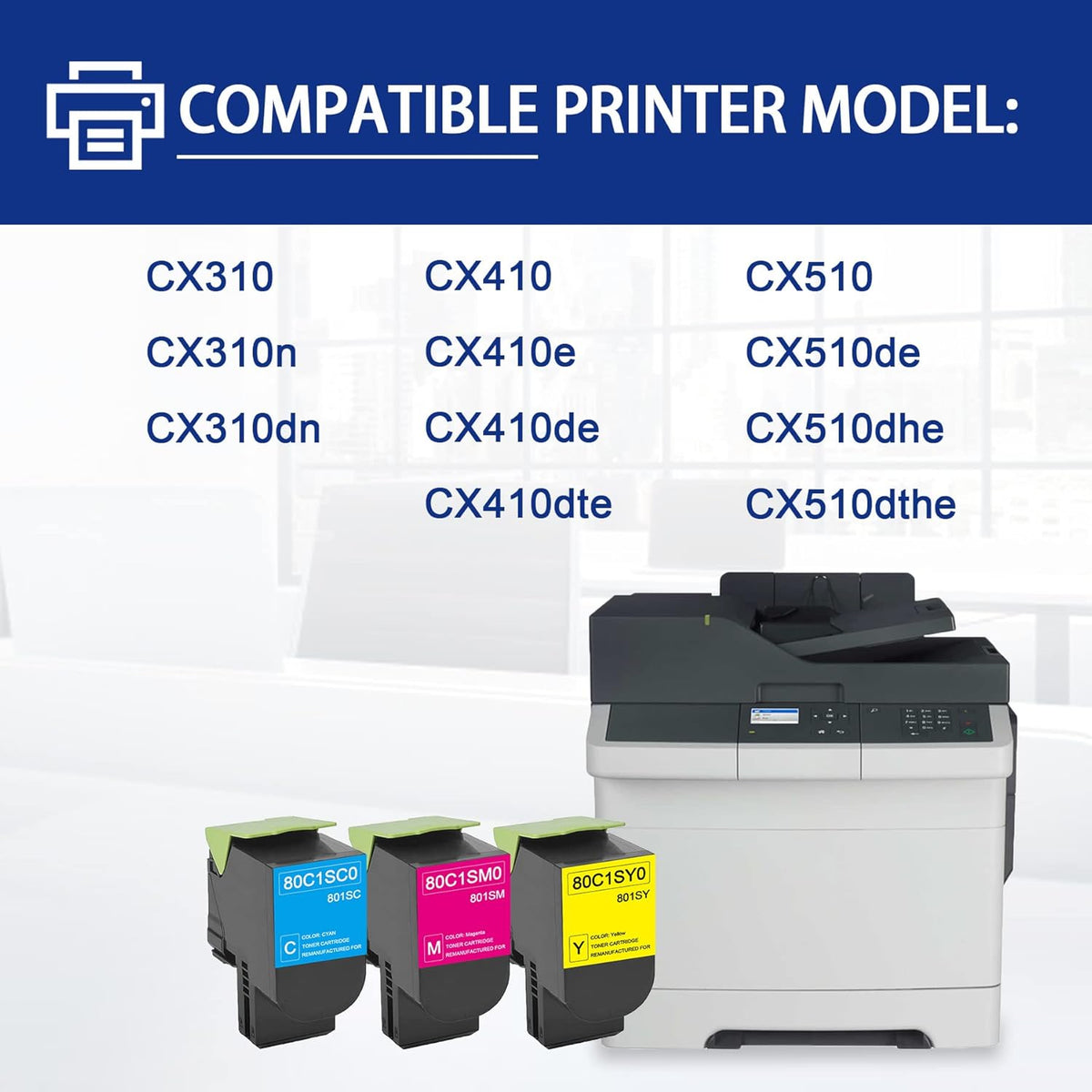 Compatible Magenta Toner Cartridge 2-Pack C663468