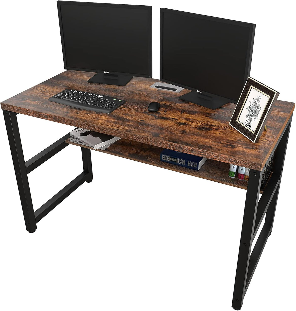 Computer Desk with Bookshelf F36896