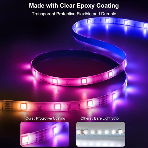 16.4FT 150 LED RGB LED Strip Lights with Remote Controller W5258