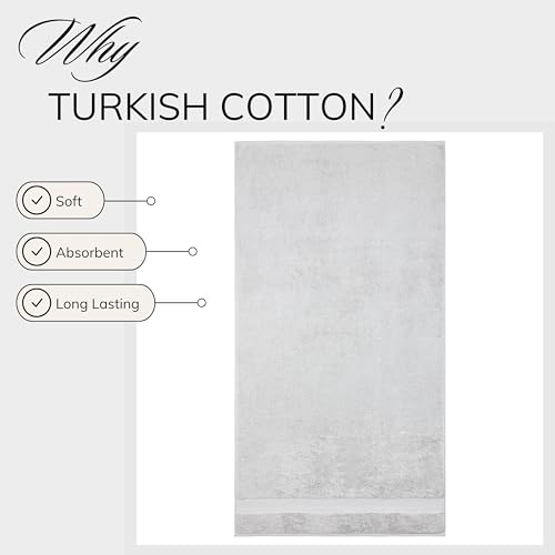 6 Pcs 100% Turkish Cotton Bath Towel Set Green V259030