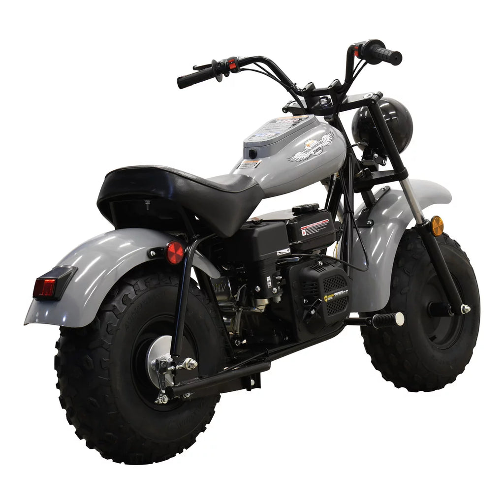 Gray 200cc Gas Powered Mini Bike L1440