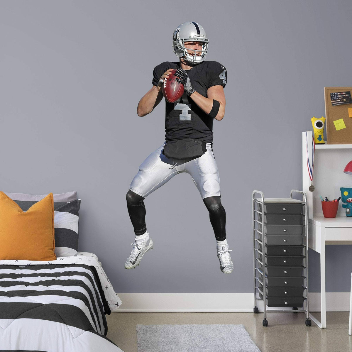 Removable Wall Decal Giant Athlete + 2 Wall Decals L241