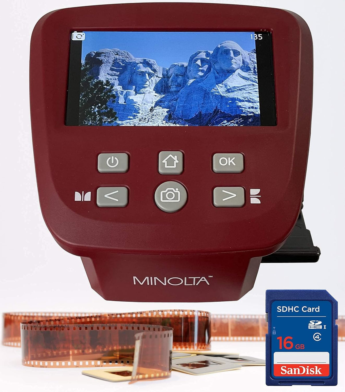 Film & Slide Scanner, 5 Screen, 22MP JPEG, 16GB SD Card G115520