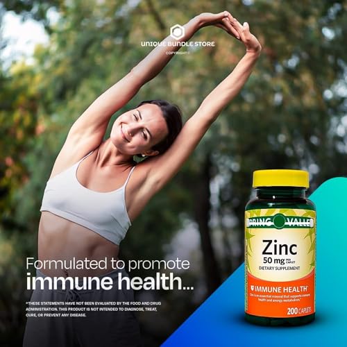 200 Caplets Zinc 50mg Dietary Supplement (Pack of 3) I95903