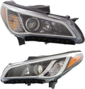 Headlight Assembly Pair Halogen for Hyundai Sonata 2015 2016 2017 H4319
