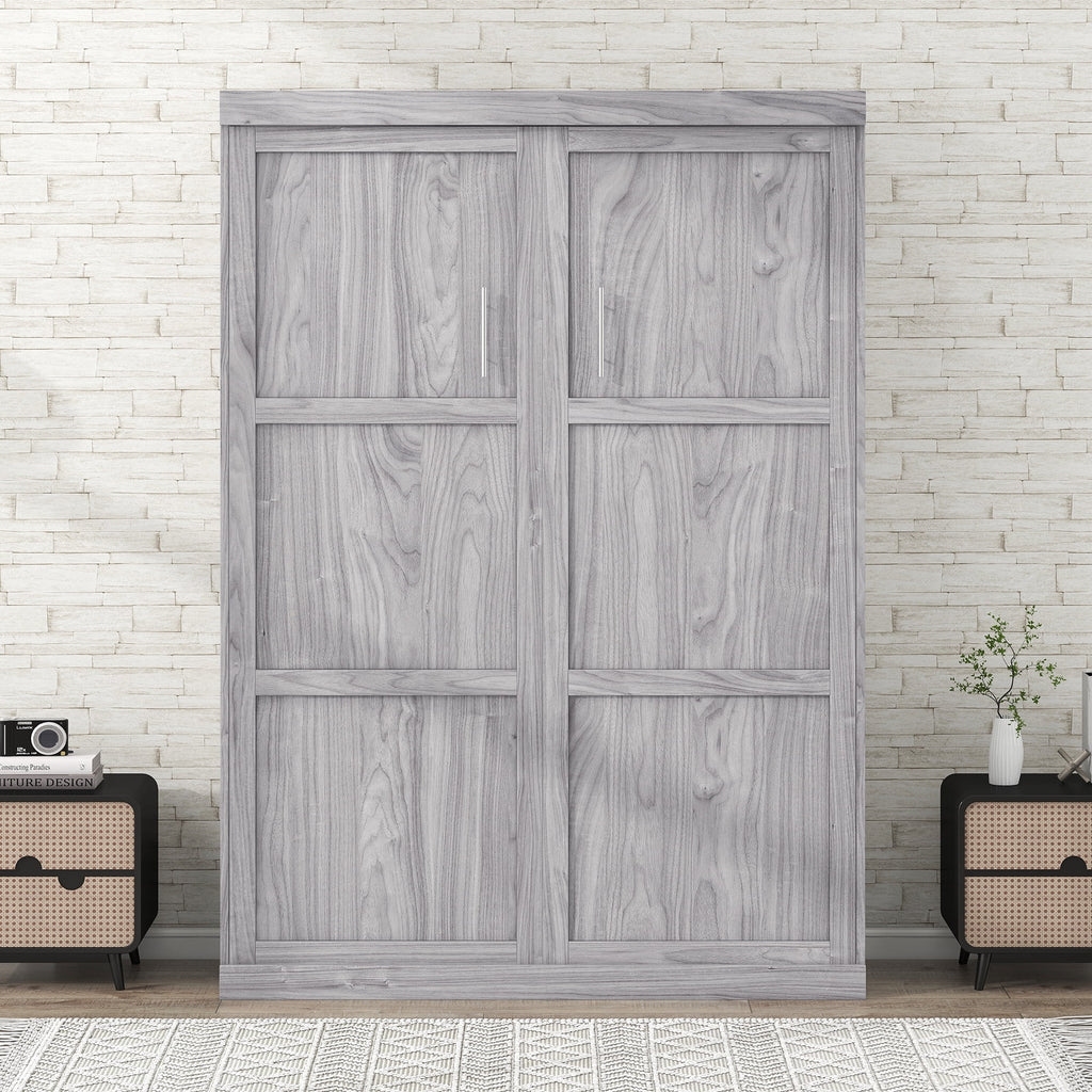Pine Wood Full Size Murphy Bed N3568