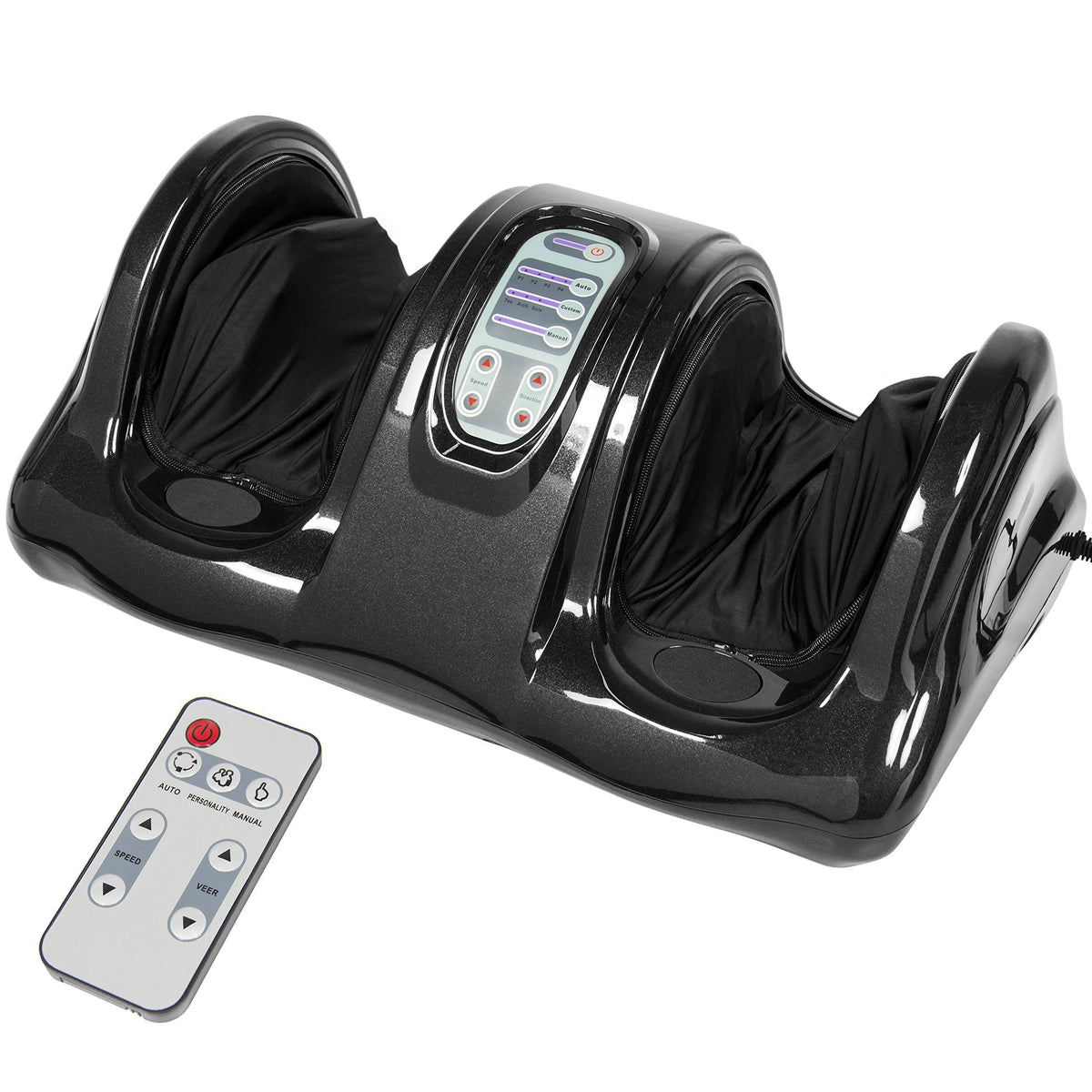 Black Kneading Rolling Foot Massager with Remote A60622