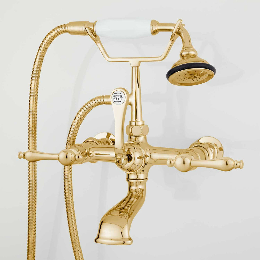 Brushed Nickel Wall-Mount Telephone Faucet and Hand Shower C5932