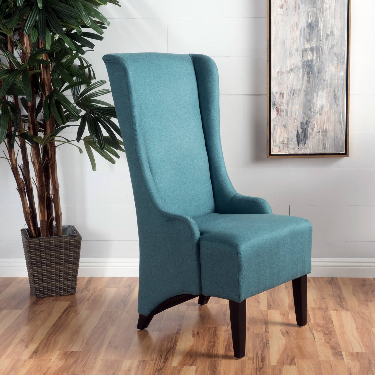 Teal Fabric Dining Chair A691