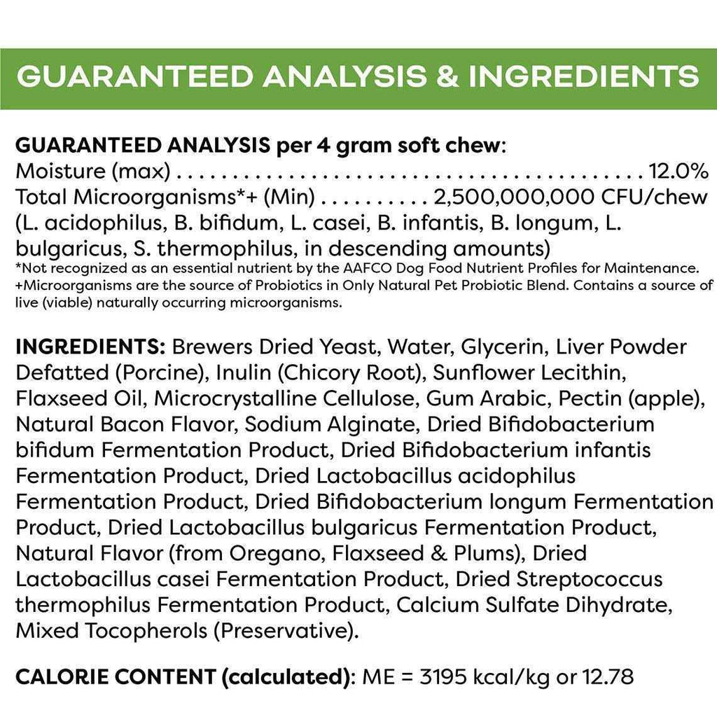 Probiotic Blend Digestive Support Soft Dog Chews O93079