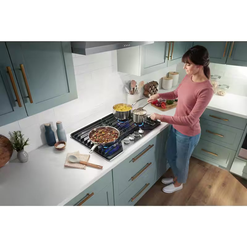 5 Burners Recessed Gas Cooktop in Stainless Steel N44221