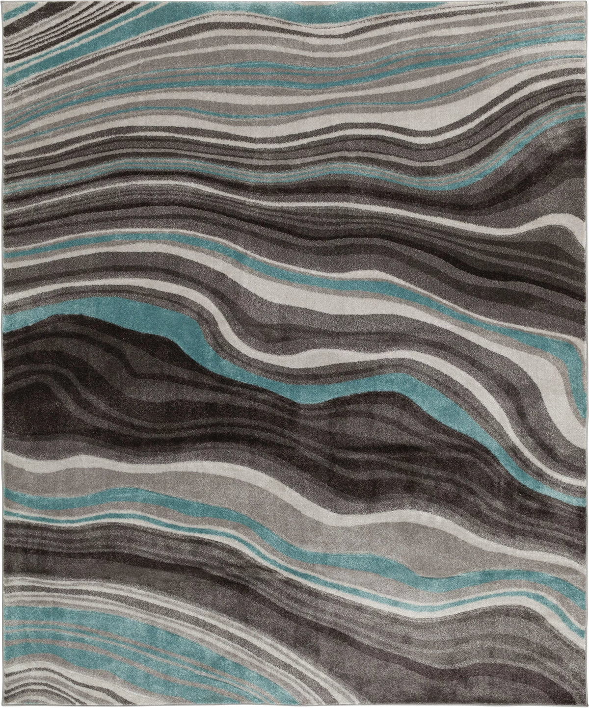 8'x10' Teal Indoor Area Rug I79049