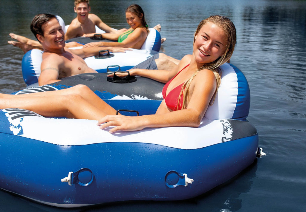 Inflatable Floating Cooler with 1 Person Lounger Floating Tube (12 Pack) N3909