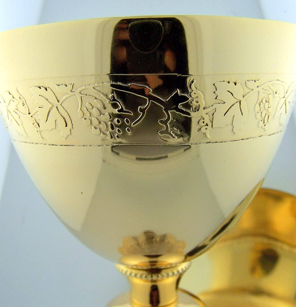 Gold Gild Priest Chalice & Paten E369422