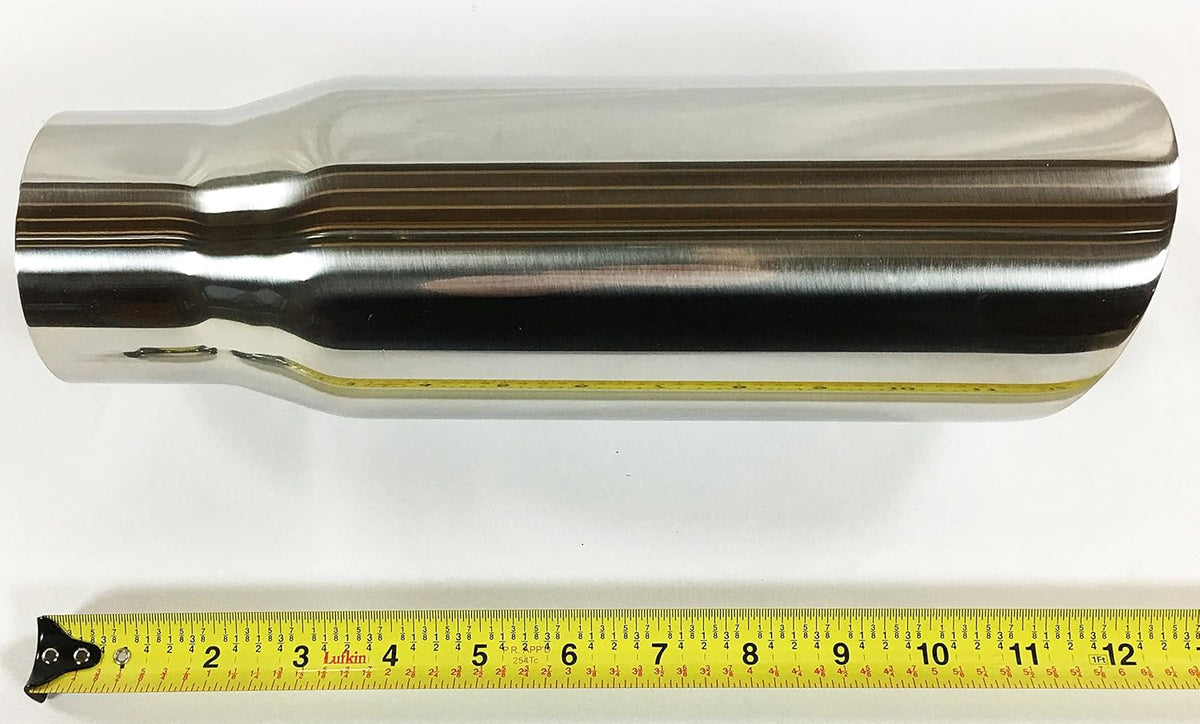 Polished Stainless Steel Double Wall Exhaust Tip Pack of 2 K463340