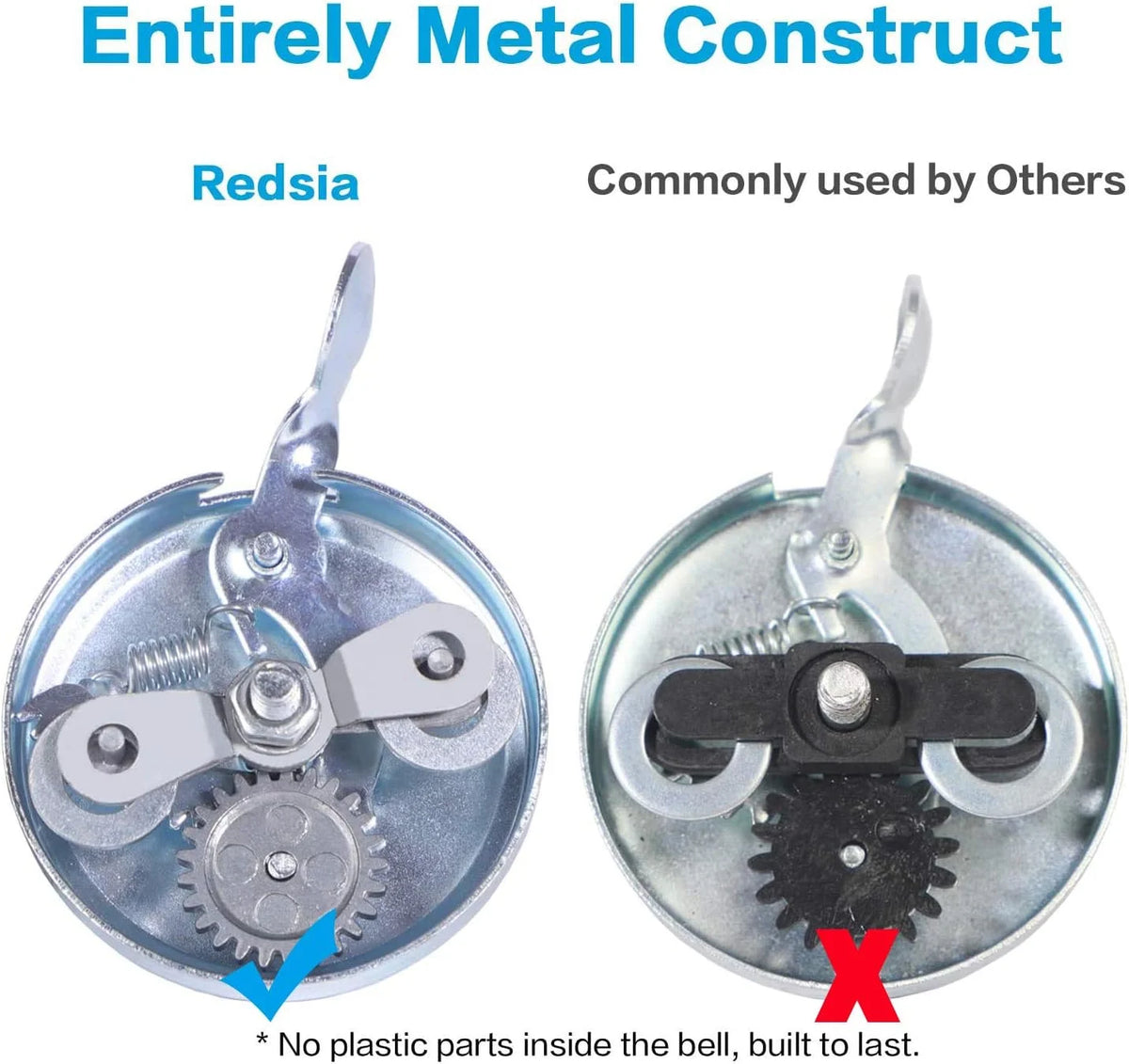 2 Pack All Metal Bike Bell for Bicycle Handlebars P7285