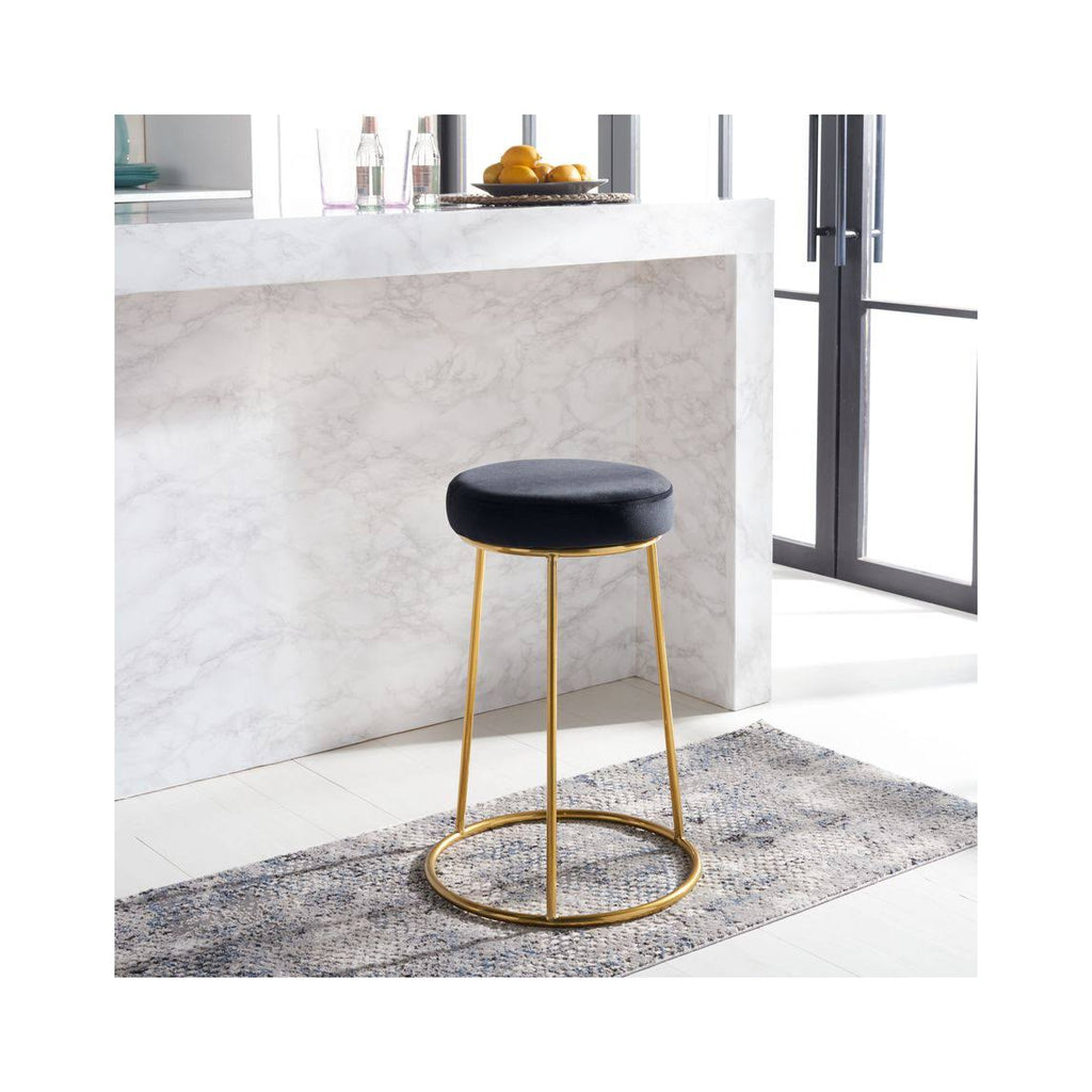 Black Round Counter Stool X1346