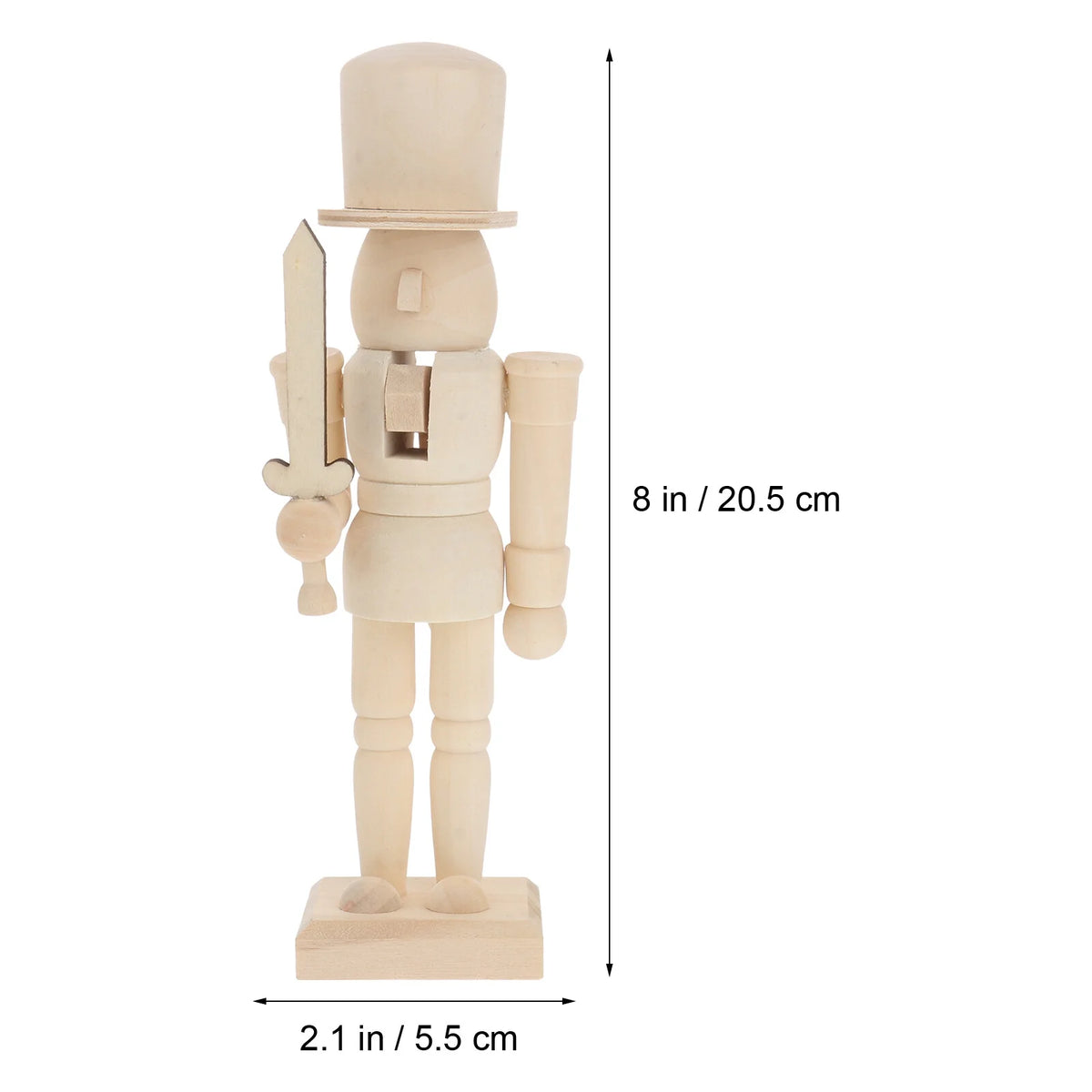 11 Pc Wooden Nutcracker Ornament Bamboo Child J4220