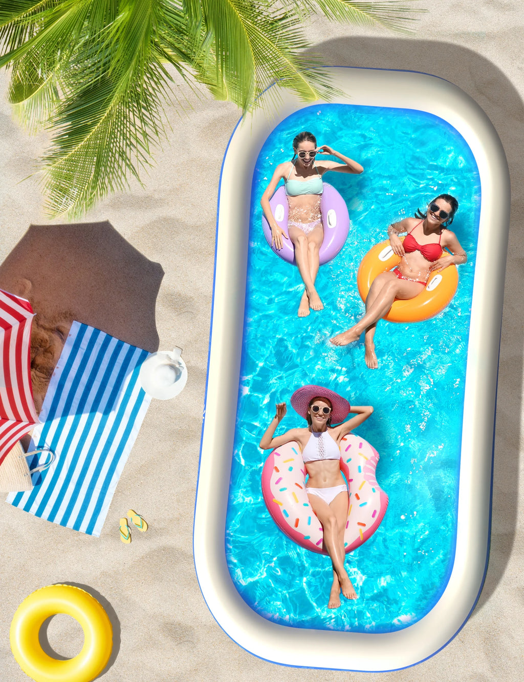Inflatable Swimming Pool 118'' x 72'' x 20'' V24154