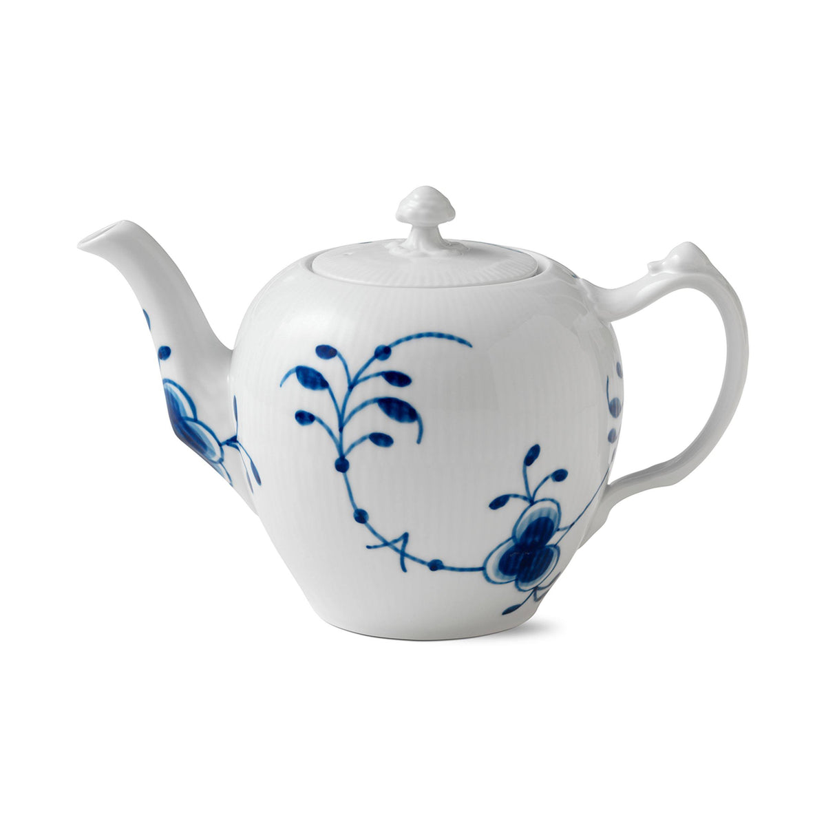 Blue Fluted Mega Teapot Q147