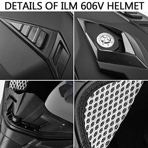 Dual Sport Full Face Motorcycle Helmet with Sun Visor T97721