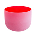 Frosted Red Crystal Singing Bowl 10 inch P789440