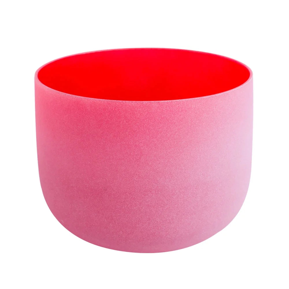 Frosted Red Crystal Singing Bowl 10 inch P789440