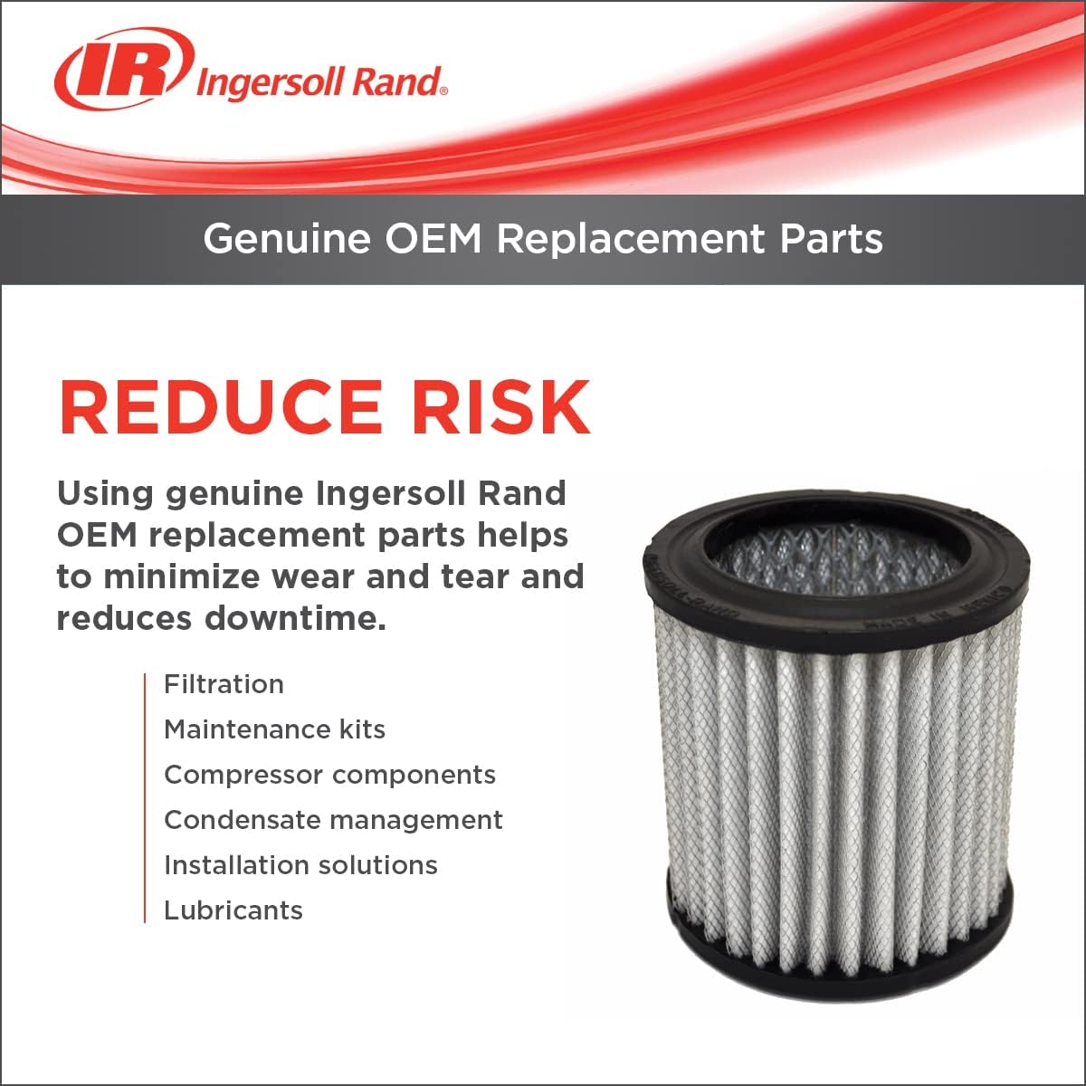 Air Filter Element, Pack of 2 V307