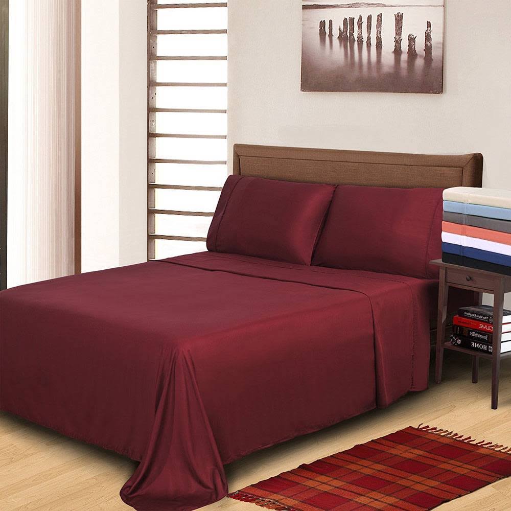 Black Sateen Weave Sheet Set California King O6524