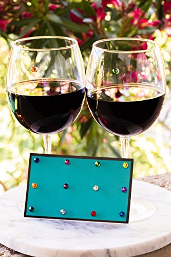 Crystal Magnetic Wine Glass Charms Set of 12 L124610