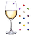 Crystal Magnetic Wine Glass Charms Set of 12 L124610