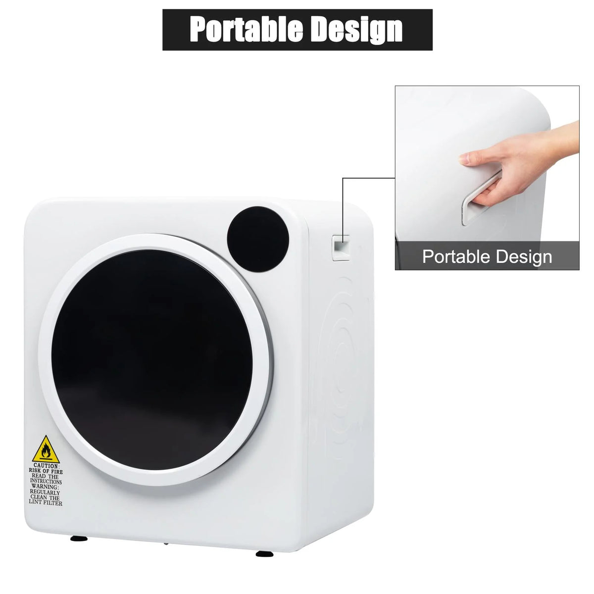 Electric Tumble Laundry Dryer Stainless Steel Tub 13.2 lbs S951316