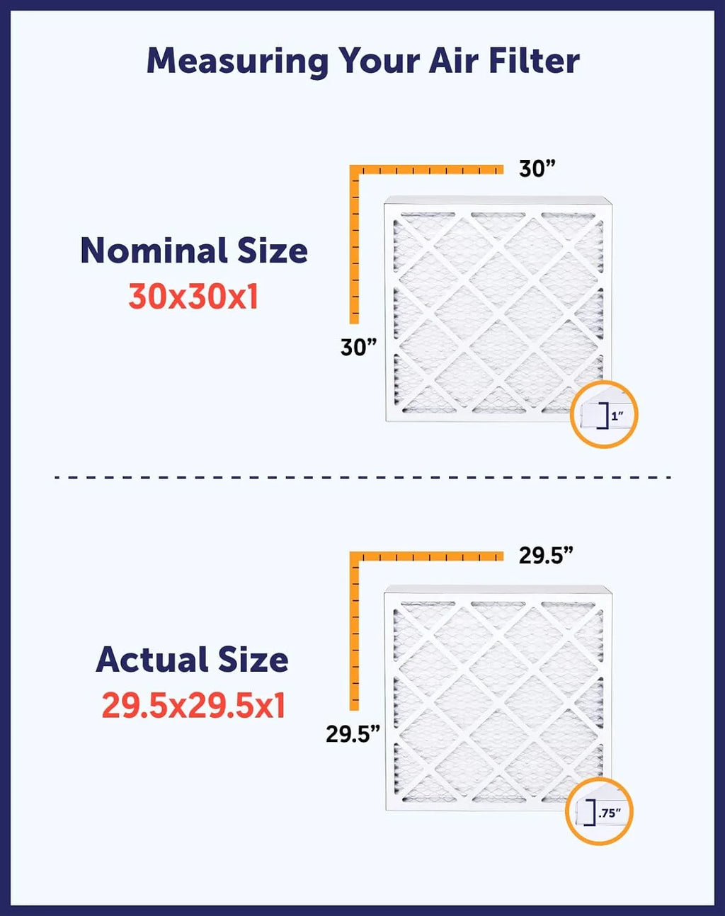 20.5x66x1 MERV 8 Pleated HVAC Air Filter 4-Pack H2445