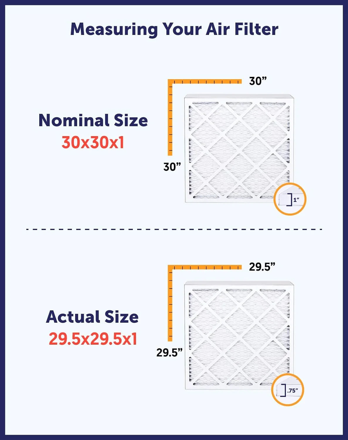 20.5x66x1 MERV 8 Pleated HVAC Air Filter 4-Pack H2445