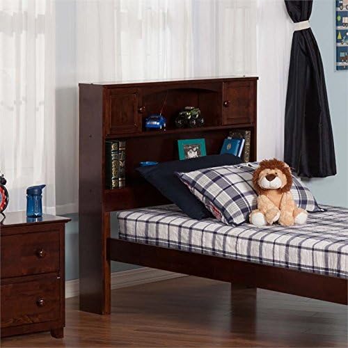 Twin Bookcase Headboard in Walnut B1986