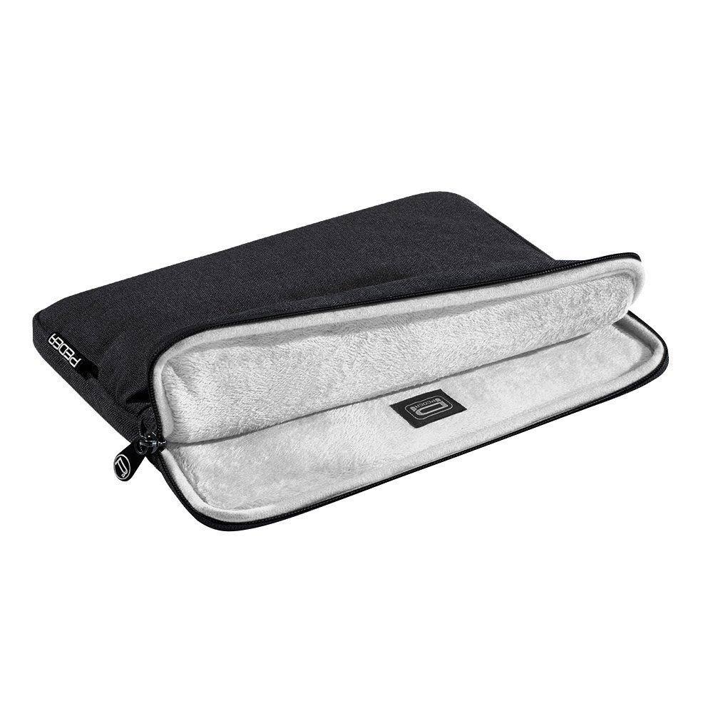 Black Tablet Case Sleeve Bag 12.9 inch with Pockets V3809
