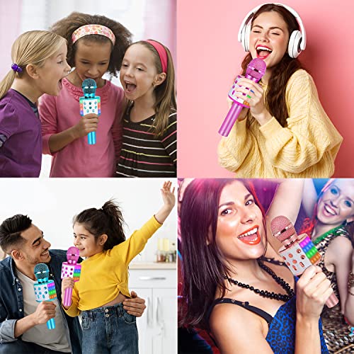 Bluetooth Karaoke Microphone with Led Lights N605926