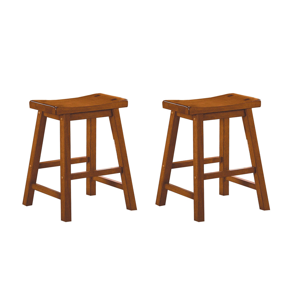 Saddleback Oak Stool Set of 2 Y665644
