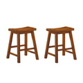 Saddleback Oak Stool Set of 2 Y665644