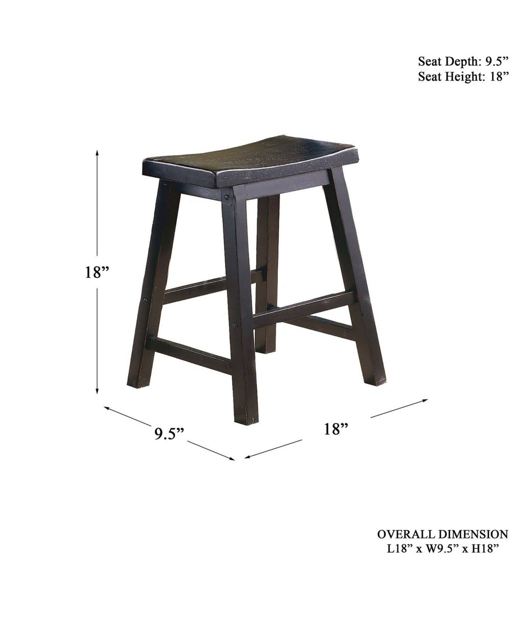 Saddleback Oak Stool Set of 2 Y665644