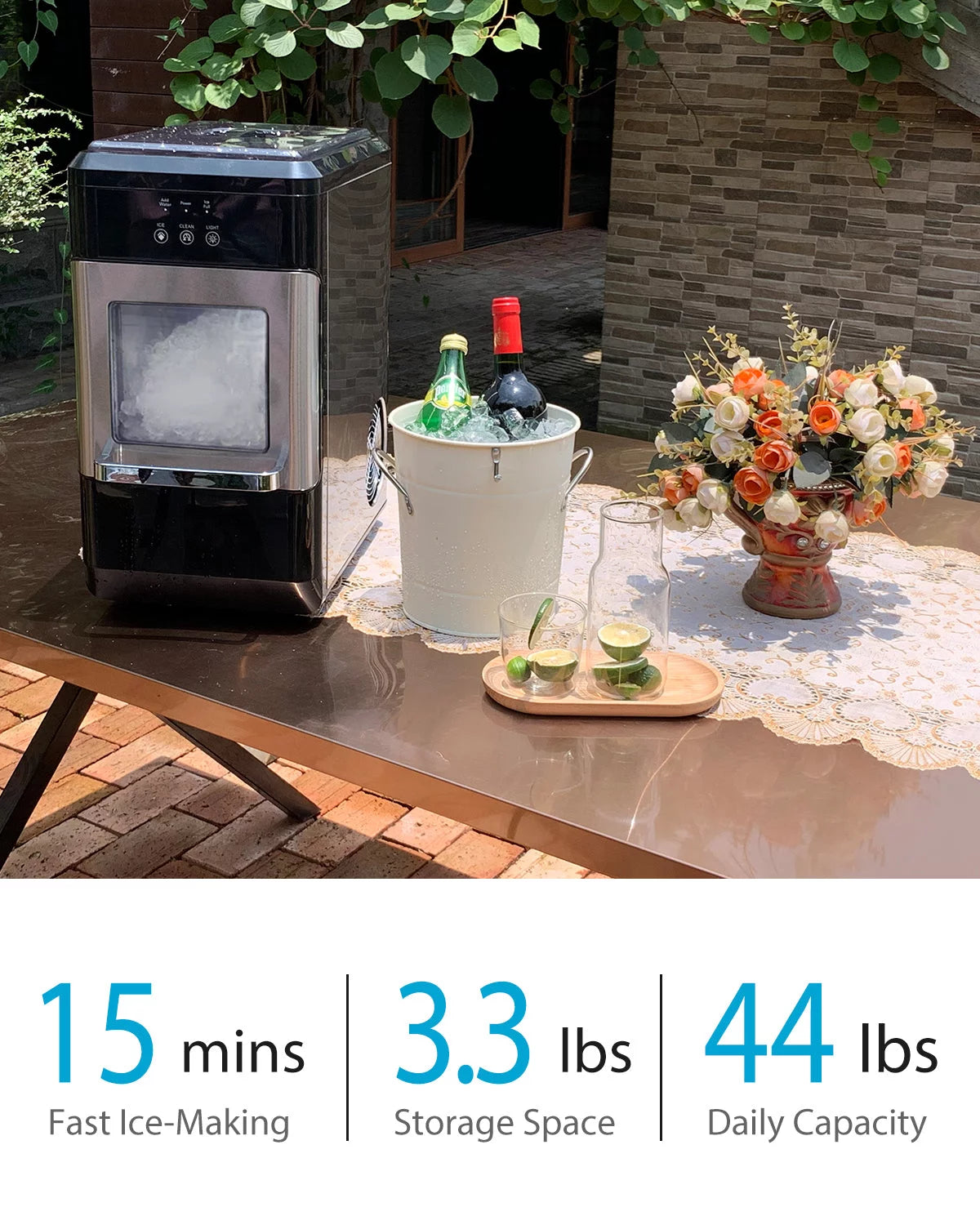 Countertop 44lb Nugget Ice Maker X615