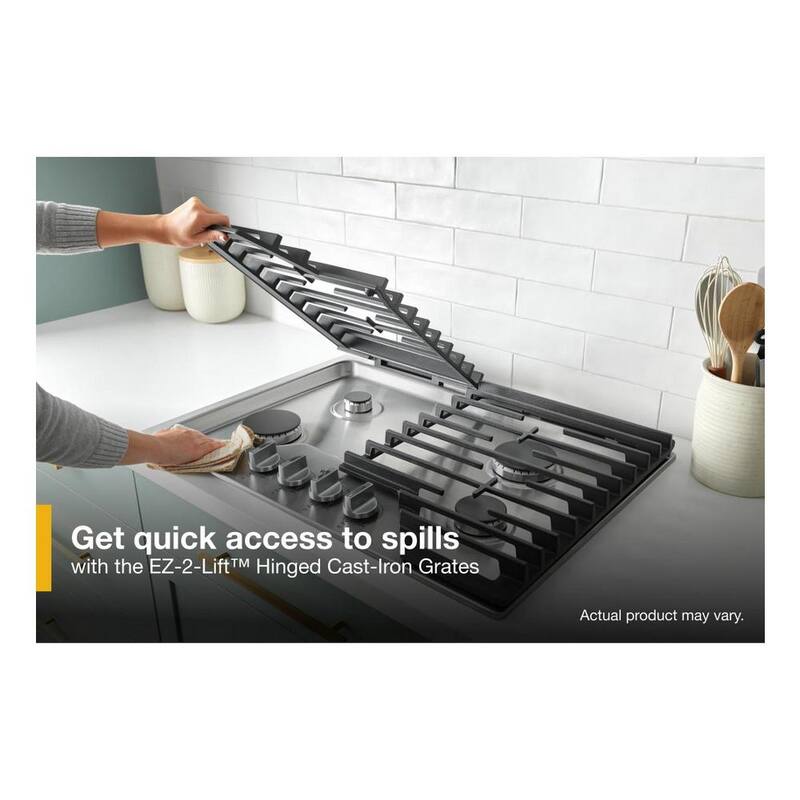 5 Burners Recessed Gas Cooktop in Stainless Steel N44221