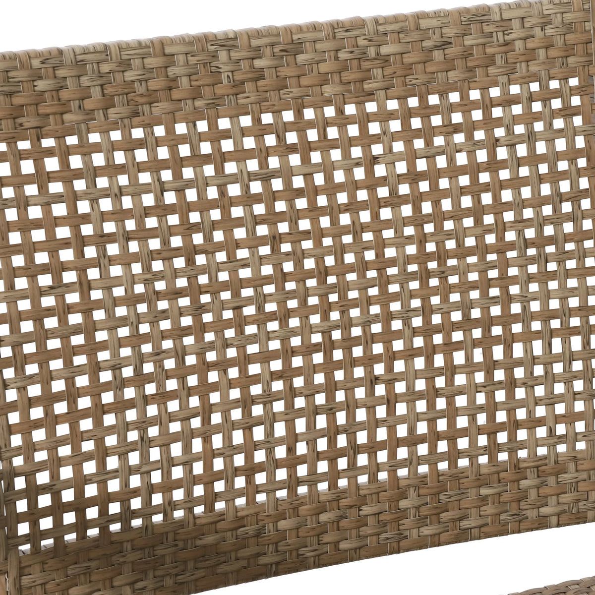 Wicker and Acacia Wood Outdoor Club Chairs, Set of 2 O971