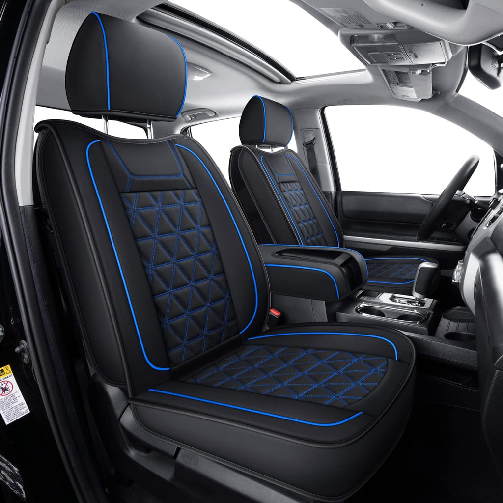 Brown Waterproof Faux Leather Full Set Seat Covers P71042