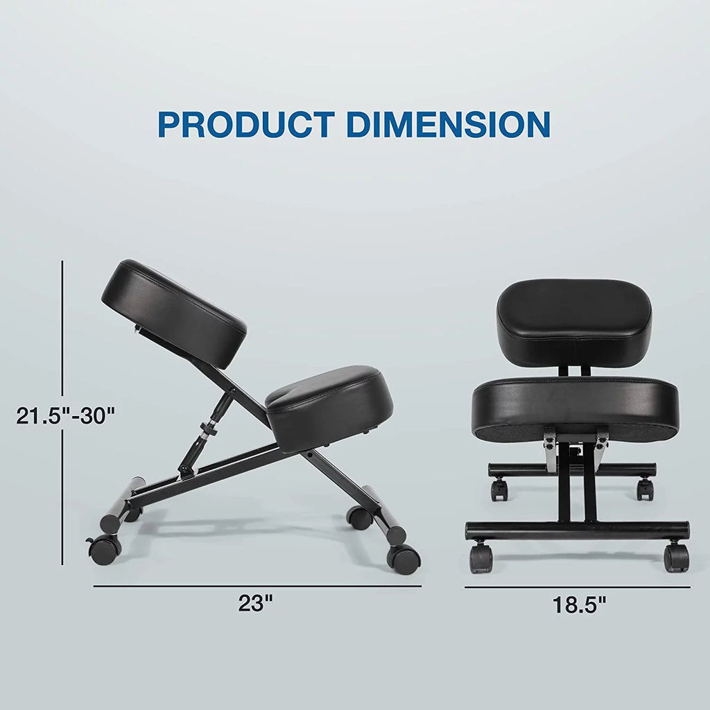 Ergonomic Kneeling Chair Adjustable Height Padded Knee Stool N6040