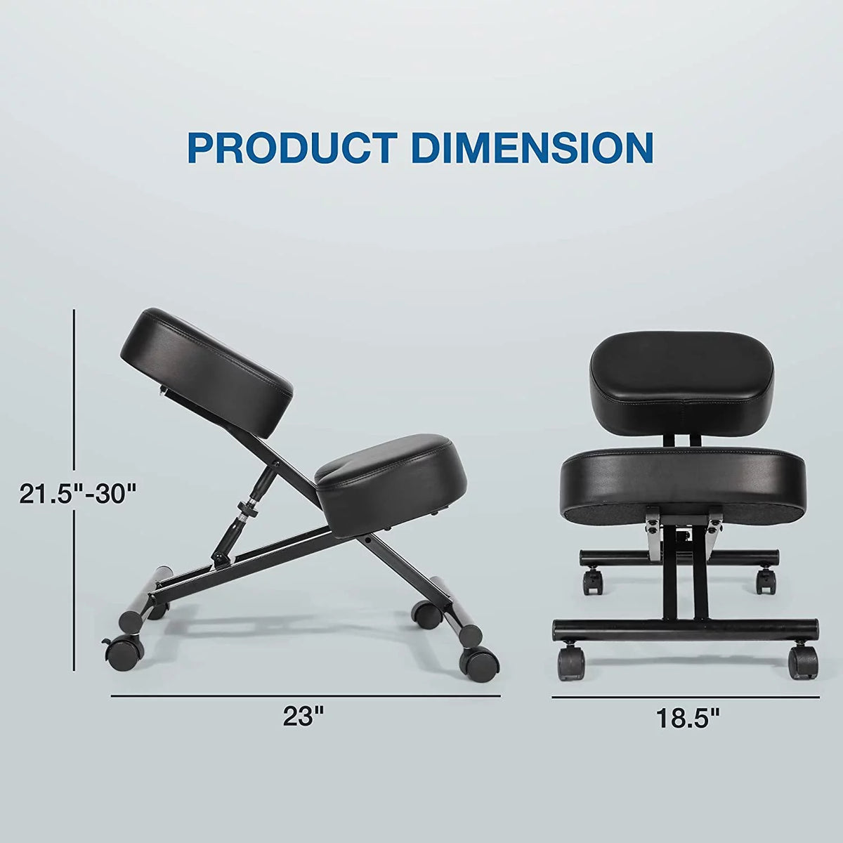 Ergonomic Kneeling Chair Adjustable Height Padded Knee Stool N6040