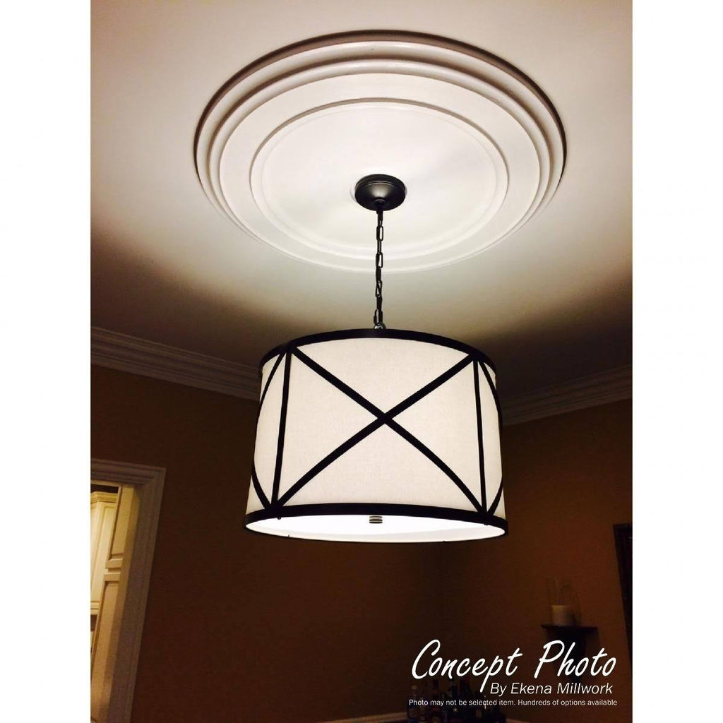 Hand-Painted Golden Oak Ceiling Medallion C563