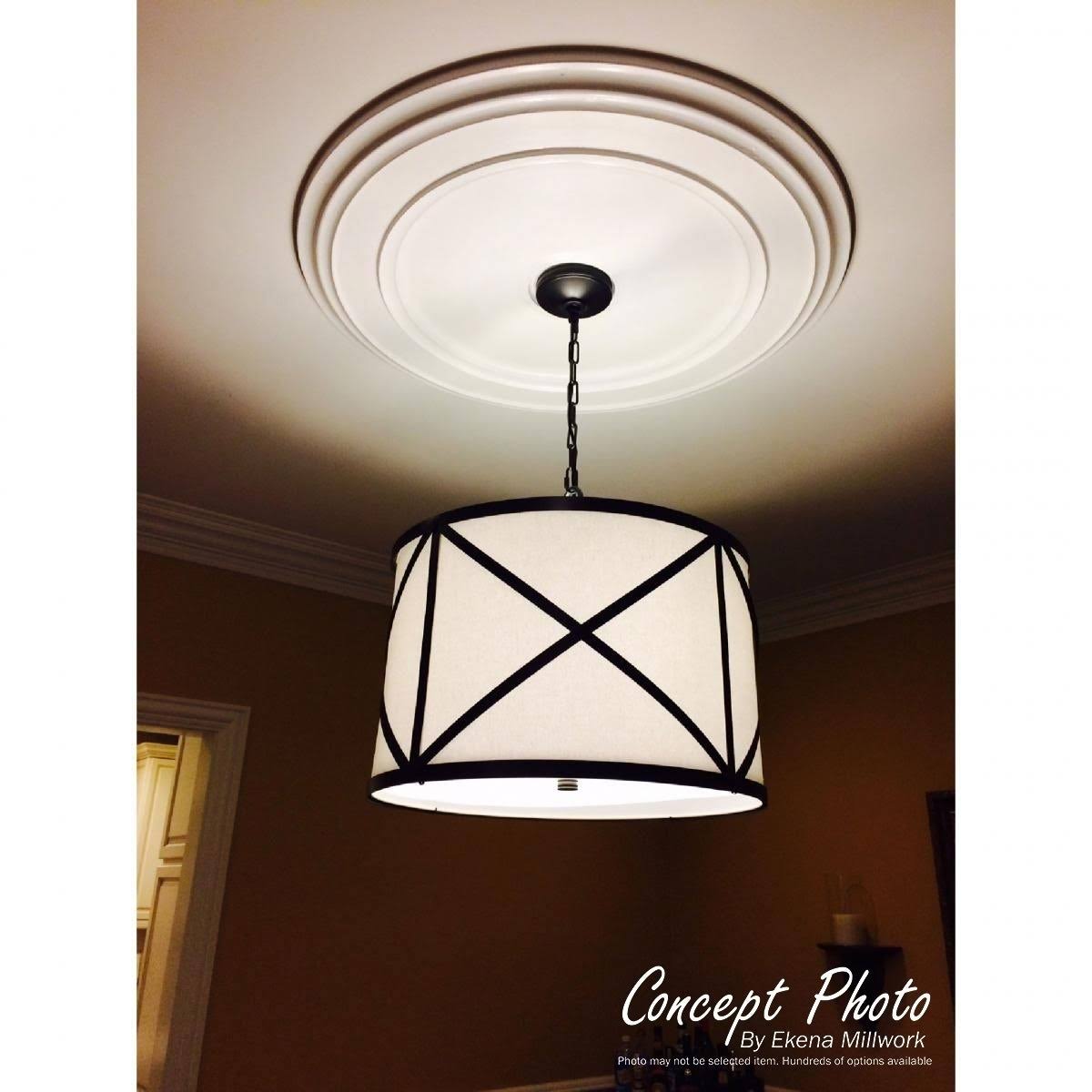Hand-Painted Golden Oak Ceiling Medallion C563