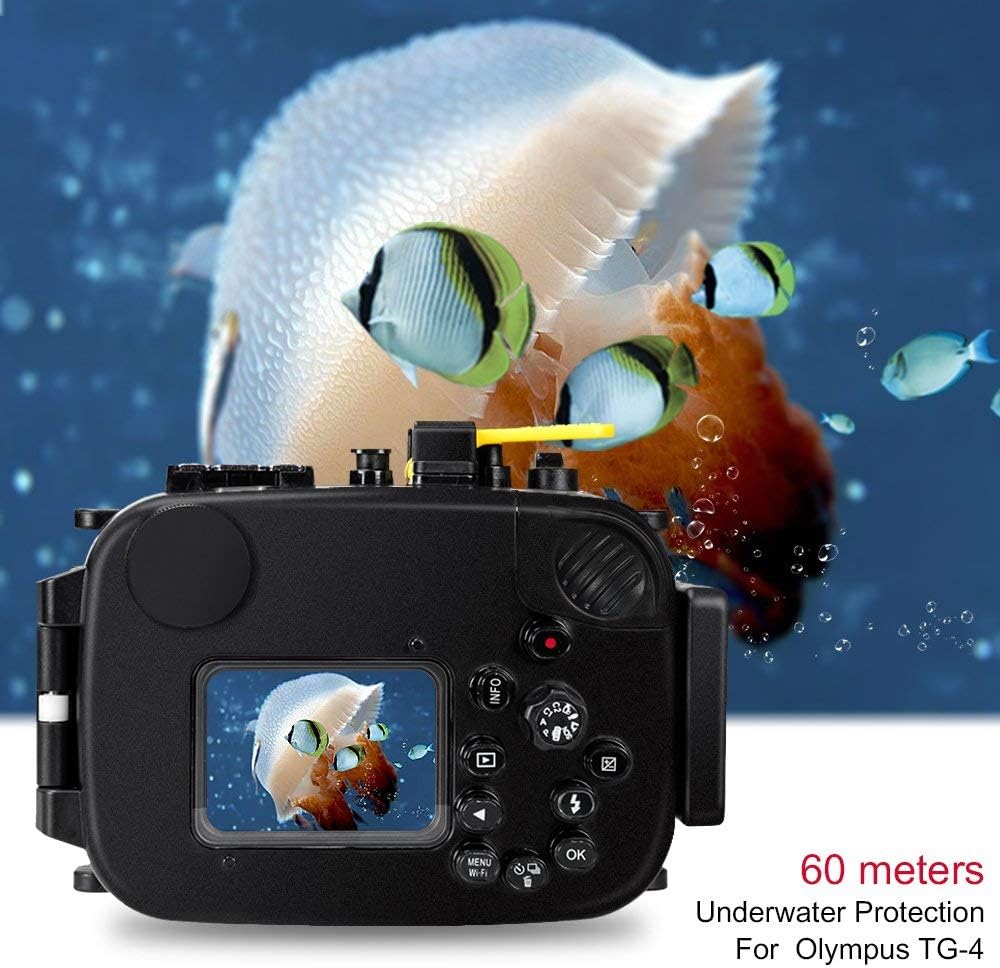 Underwater Camera Housing for Olympus TG-4 Black J373919